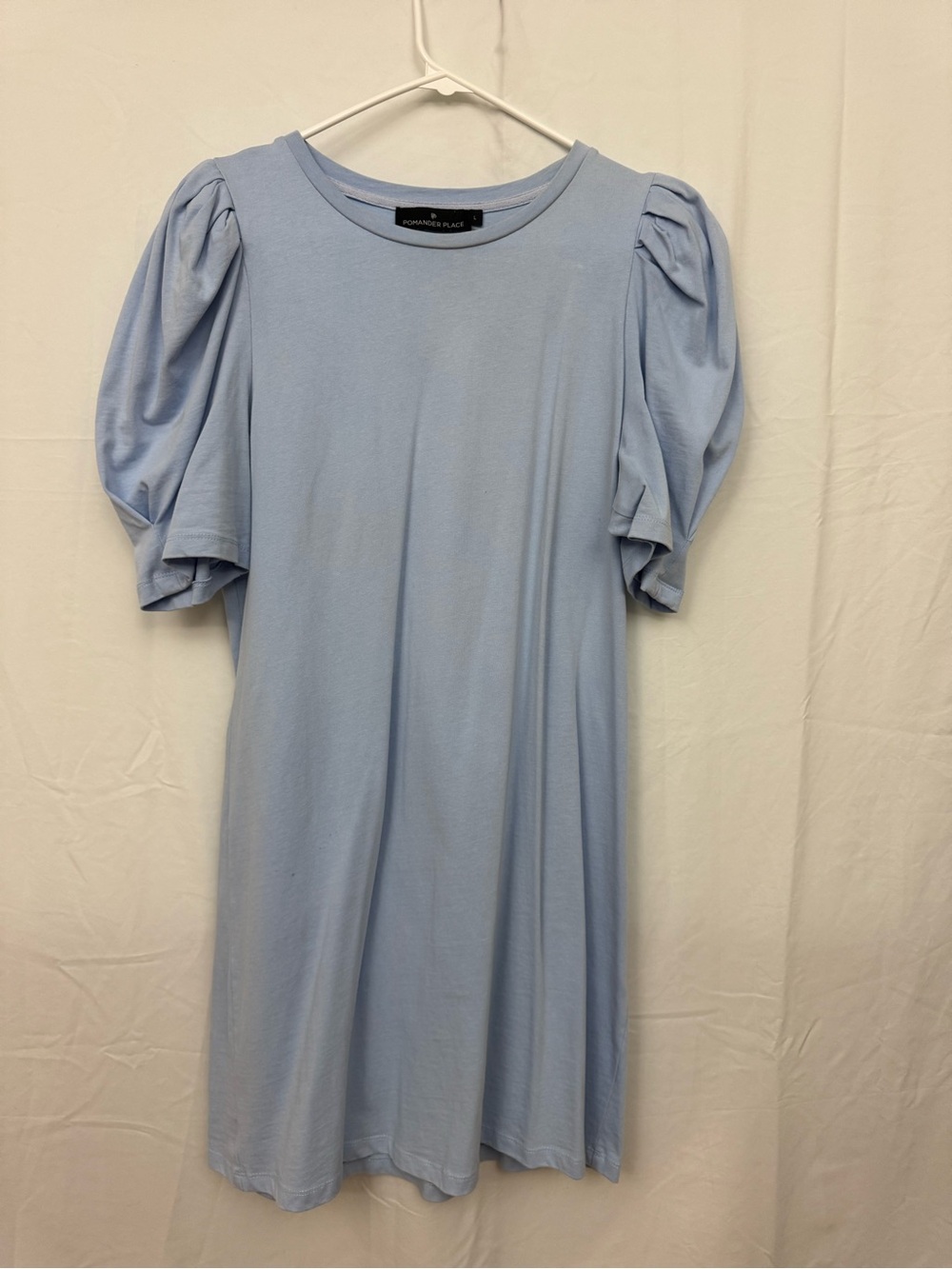 Pomander Palace by Tuckernuck Blue Puff-Sleeve Women's Dress